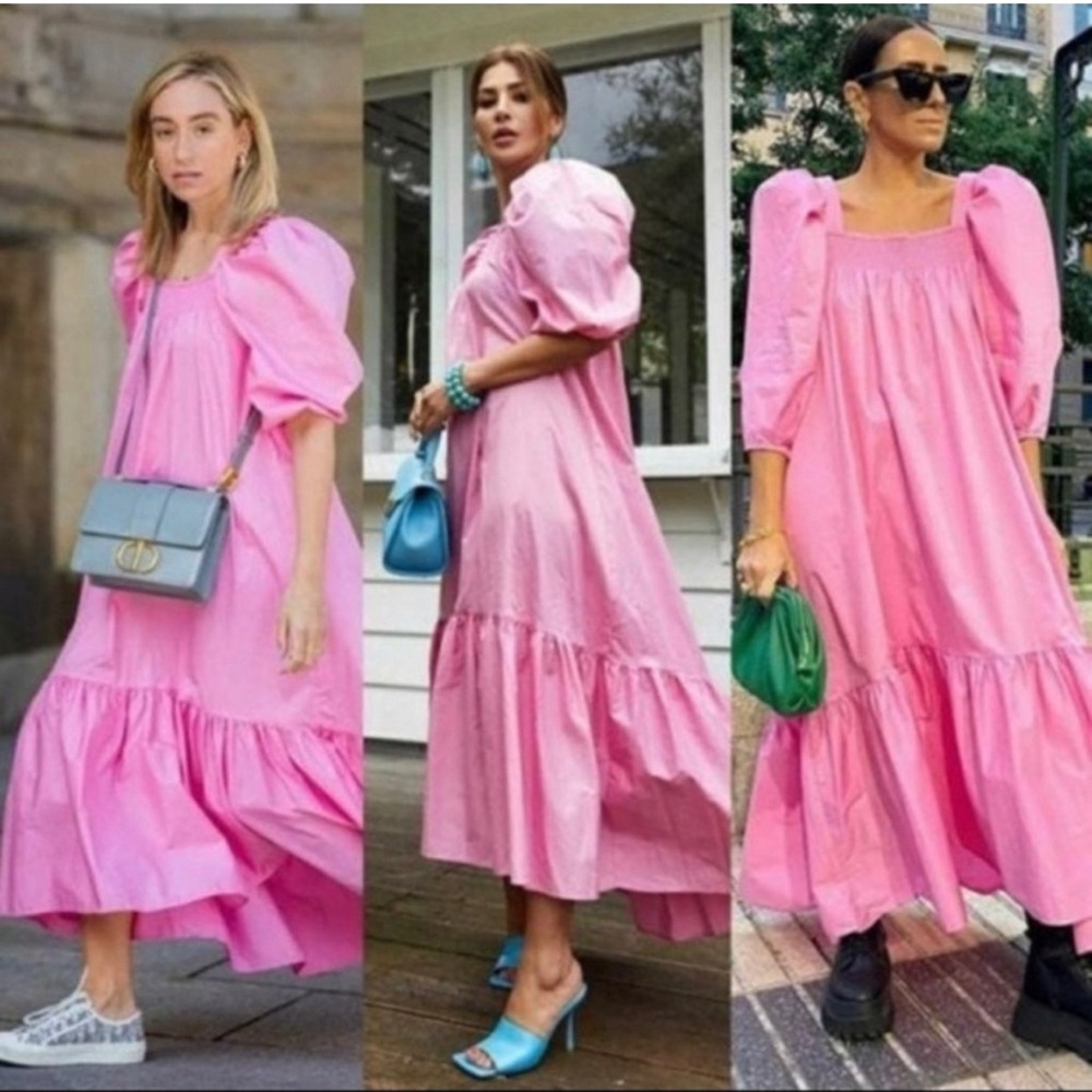 H&M Viral Pink Maxi Dress